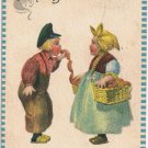 Postcard Ach My Dear Mitout You I Could Not Lif Atlantic City 1913 Dutch Couple