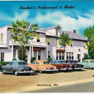 Postcard Bucher's Restaurant & Motel Emmitsburg Maryland