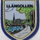 Wales Patch Badge LLangollen Handpainted Handpainted Felt Backing 2.5" x 3"