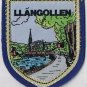 Wales Patch Badge LLangollen Handpainted Handpainted Felt Backing 2.5" x 3"