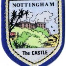 England Patch Badge Nottingham The Castle Handpainted Felt Backing  2.5" x 3"