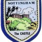 England Patch Badge Nottingham The Castle Handpainted Felt Backing  2.5" x 3"