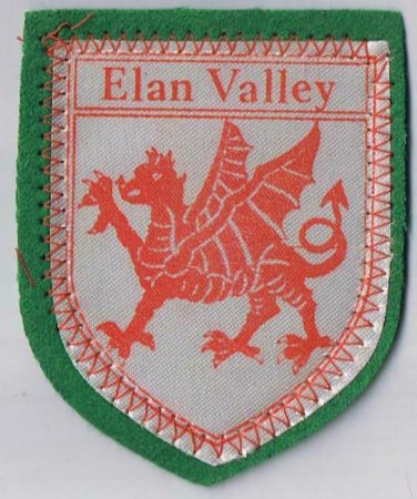 Wales Patch Badge Elan Valley Handpainted Felt Backing 2.5" x 3"