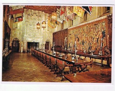 California Postcard Hearst San Simeon State Monument Refectory La Casa Grande