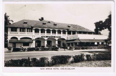 Kenya Postcard RPPC Dar Es Salaam New Africa Hotel 1950s
