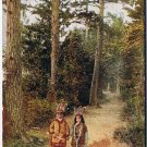 People Postcard Children Indian Dress On The Trail V O Hammon