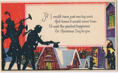 Postcard Big Wish On Christmas Day