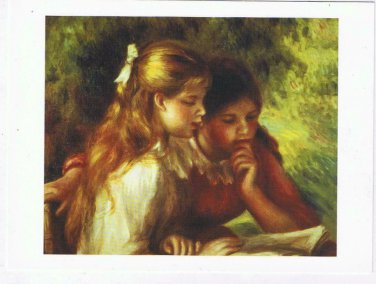Art Postcard Renoir La Lecture