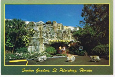 Florida Postcard St Petersburg Sunken Gardens