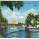 Postcard Venetian Waterway Miami Beach Florida