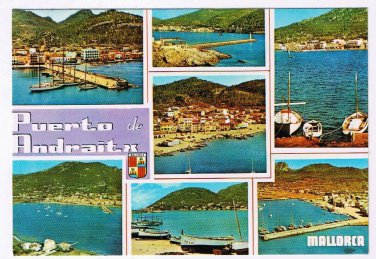 Spain Postcard Mallorca Puerto de Andraitx Multi View