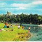 Postcard Windsor Castle From The Thames River People Windsor UK