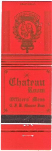 Matchbook Cover CFB Moose Jaw Chateau Room Officers Mess