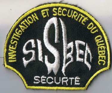Investigation Et Securite Du Quebec Patch - 3.5" x 4" Security SISBEC
