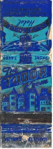 Matchbook Cover King George Hotel Tudor Room Hamilton Ontario