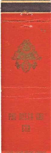 Matchbook Cover Phi Delta Chi Eta Nursing Sorority