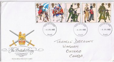 United Kingdom First Day Cover FDC Falkirk British Army 1983