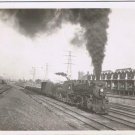 Postcard RPPC Train Engine 3341 Entering Station