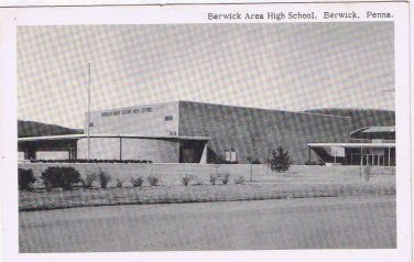 Pennsylvania Postcard Berwick Area High School
