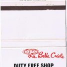 Matchbook Cover Duty Free Shop Toronto La Belle Creole