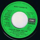 Rocky Burnette Tired Of Toein The Line 45 rpm Boogie Down In Mobile Alabama Cdn