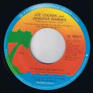 Joe Cocker Jennifer Warnes Up Where We Belong 45 rpm Sweet Lil Woman Cdn Press