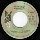 David Gates Goodbye Girl 45 rpm Sunday Rider Canadian Pressing