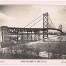 Windsor Ontario Detroit Michigan Postcard Ambassador Bridge