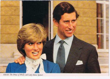 Royalty Postcard HRH Charles Prince Of Wales & Lady Diana Spencer