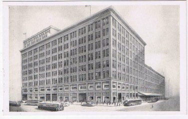 Ontario Postcard Toronto Eatons Main Store Downtown Streetcars Bus
