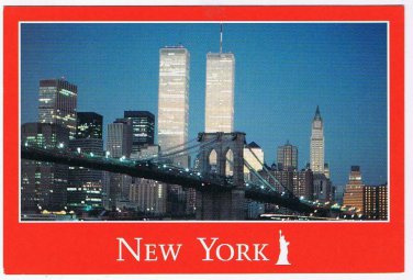 New York Postcard NYC Twin Towers