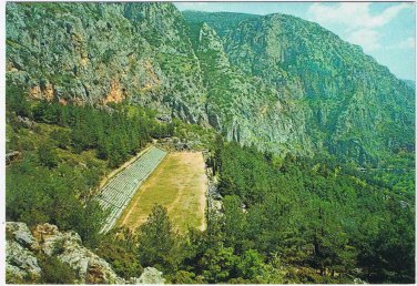 Greece Postcard Delphi The Stadium
