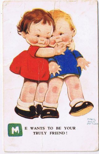 Comic Postcard Artist Signed Truly Friend Mabel Lucie Attwell
