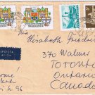 Stamps Art Hungary Envelope Budapest Dunakanyar Danube Bend