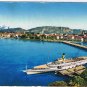Switzerland Postcard Geneva General View Ship At Dock