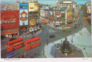 Postcard Piccadilly Circus London England UK