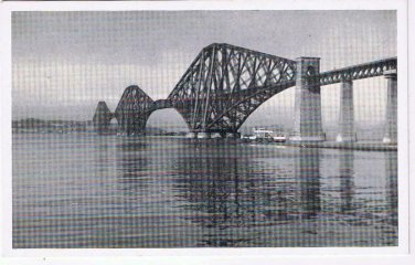 Postcard Forth Bridge From South Queensferry Near Edinburgh Scotland UK