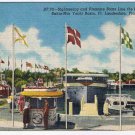 Postcard Boats Docks Bahia-Mar Yacht Basin Ft Lauderdale Miami Beach Florida