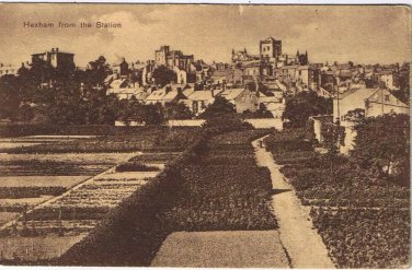Postcard Hexham From The Station United Kingdom