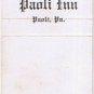 Matchbook Cover Conestoga Mill Restaurant Bryu Mawr Paoli Inn Paoli Pennsylvania