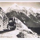 Postcard RPPC Train Mt Chancellor British Columbia