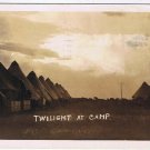 Postcard RPPC Twilight At Camp Battle Creek Michigan 1939
