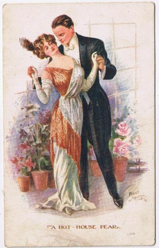 Postcard Fred Spurgin A Hot House Pear Beauty Series Postmarked 1913