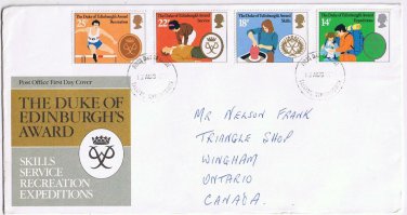 United Kingdom First Day Cover Falkirk Duke Of Edinburgh's Award