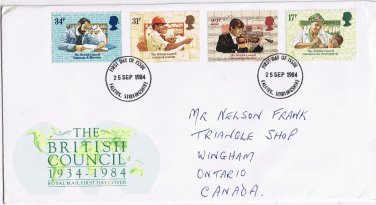 United Kingdom First Day Cover Falkirk Brittish Council 1984