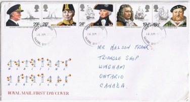 United Kingdom First Day Cover FDC Falkirk Maritime Heritage 1982