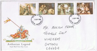 United Kingdom First Day Cover FDC Falkirk Arthurian Legend 1985