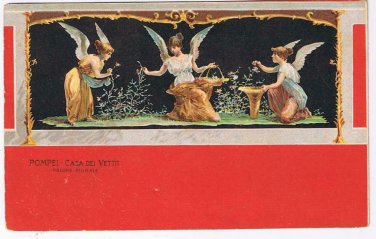 Italy Postcard Pompeii Casa Dei Vettii Psiche Fiorale Psyche Flowers