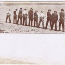 Postcard Every Little Bit Helps Comic Men Urinating In River