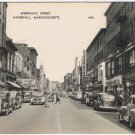 Postcard Merrimac Street Haverhill Massachusetts Brocklemans Photolux